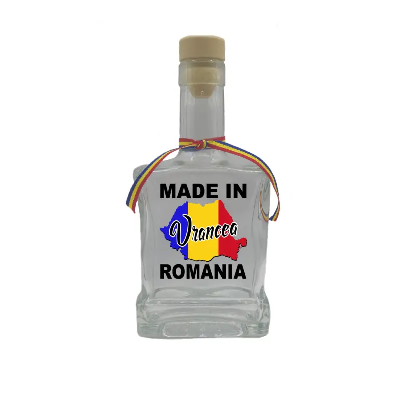Made in vrancea romania, sticla cu mesaj plata, 250 ml, model divgs179 06 01